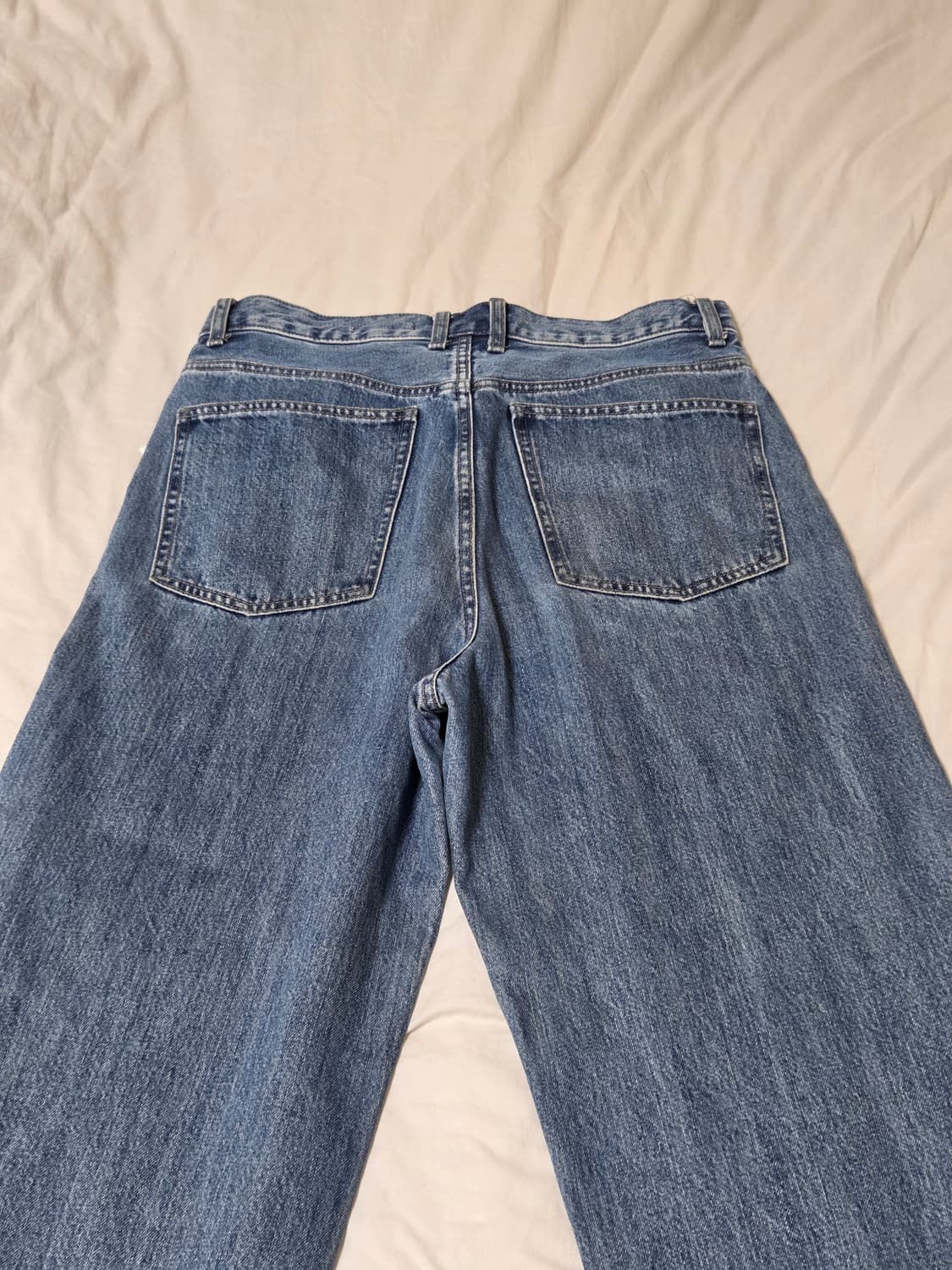 유니클로 U 와이드진 65블루 27 상품이미지6