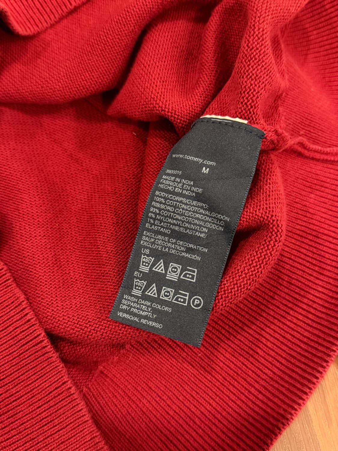 Tommy Hilfiger 타미힐피거 하프넥 쿼터 집업 니트 상품이미지10