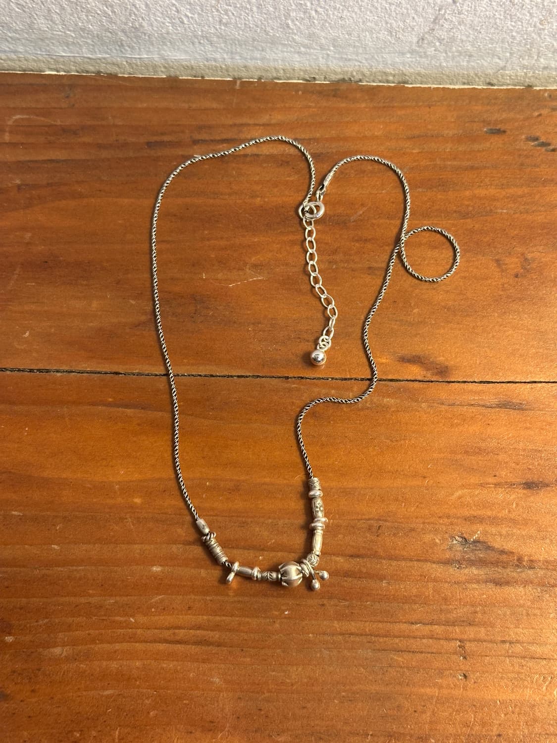 Musta karensilver mix necklace 상품이미지2