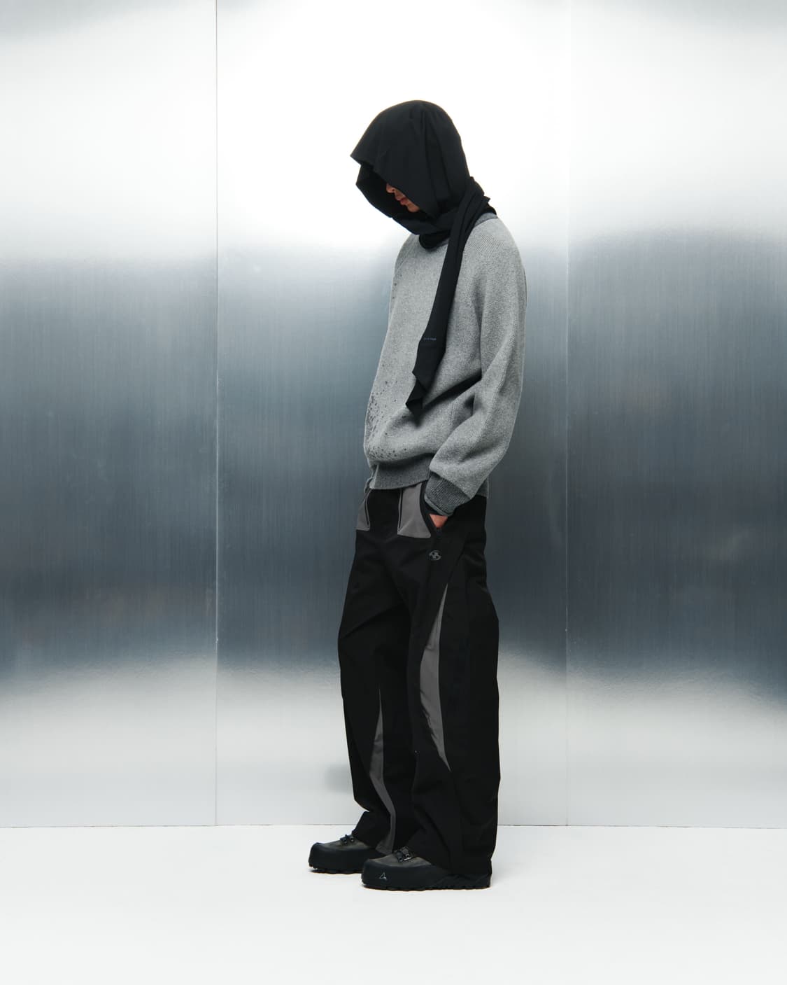 산산기어 HOODIE SCARF / BLACK 상품이미지2