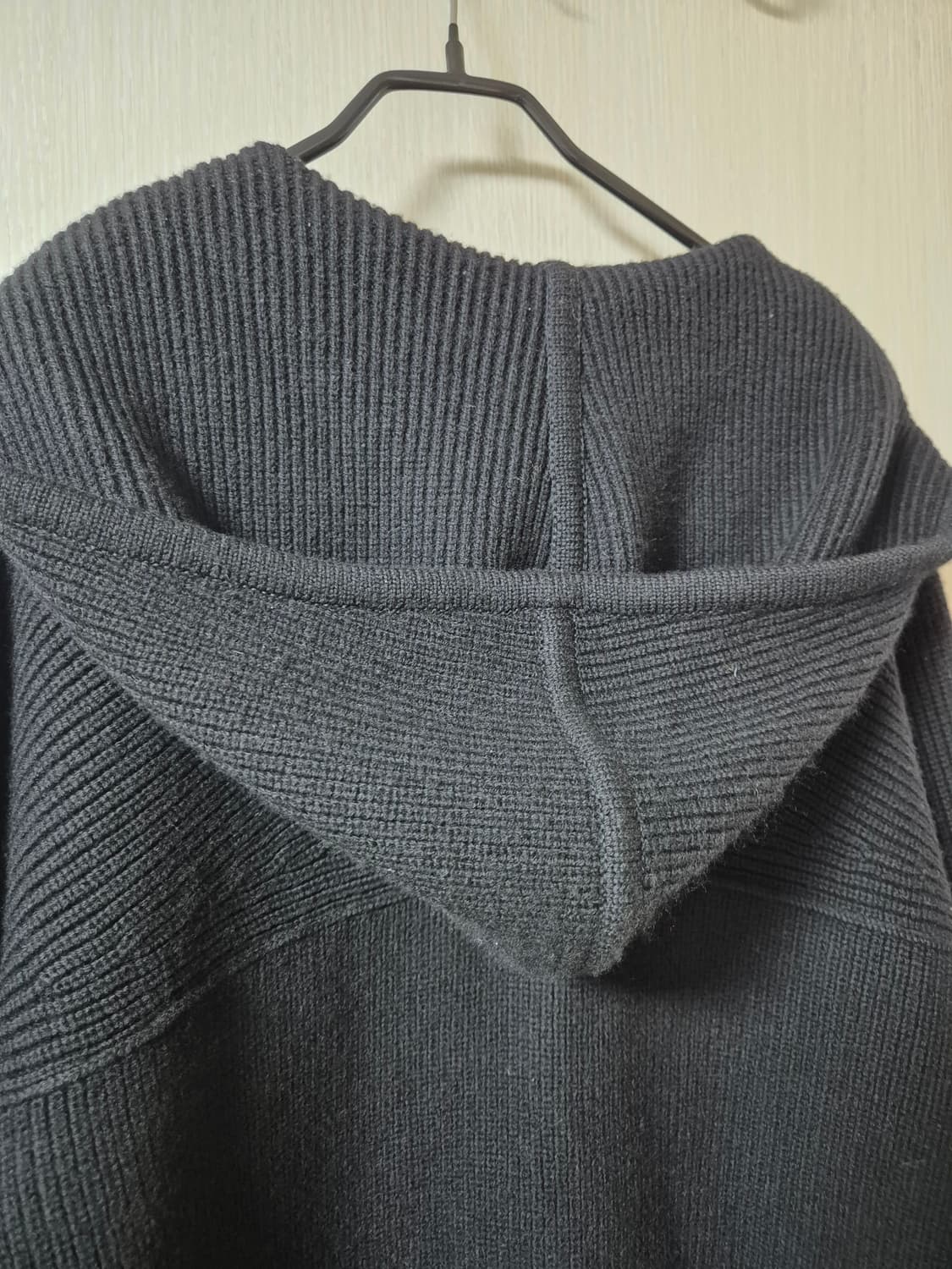 시스템 옴므 한섬 블랙 니트 집업 가디건 100 니트점퍼 상품이미지6