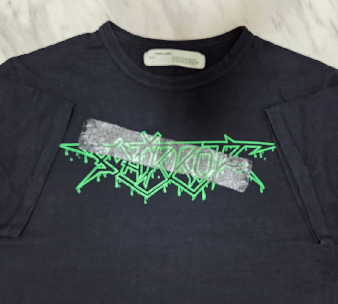 오프화이트락 미러 반팔 티셔츠 상품이미지4