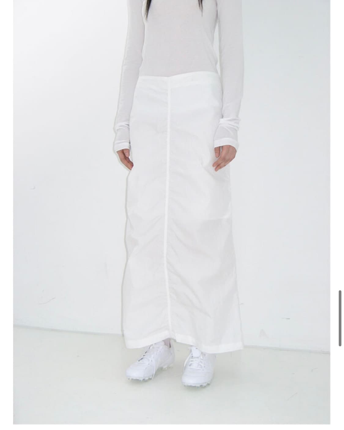 REPOS GATHERING SKIRT (WHITE) S 상품이미지3