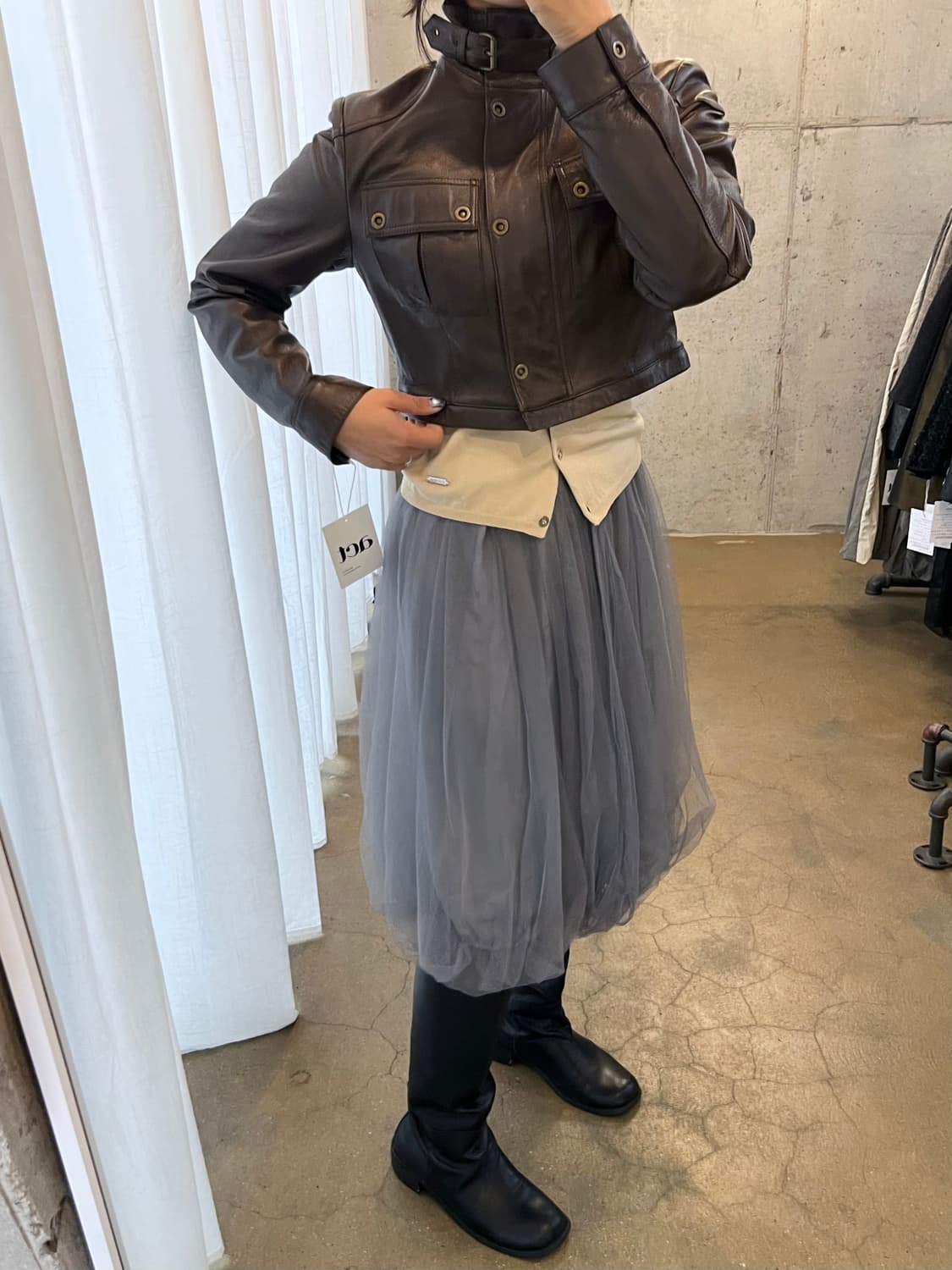 TO BE CHIC 튤 스커트 블루 상품이미지10