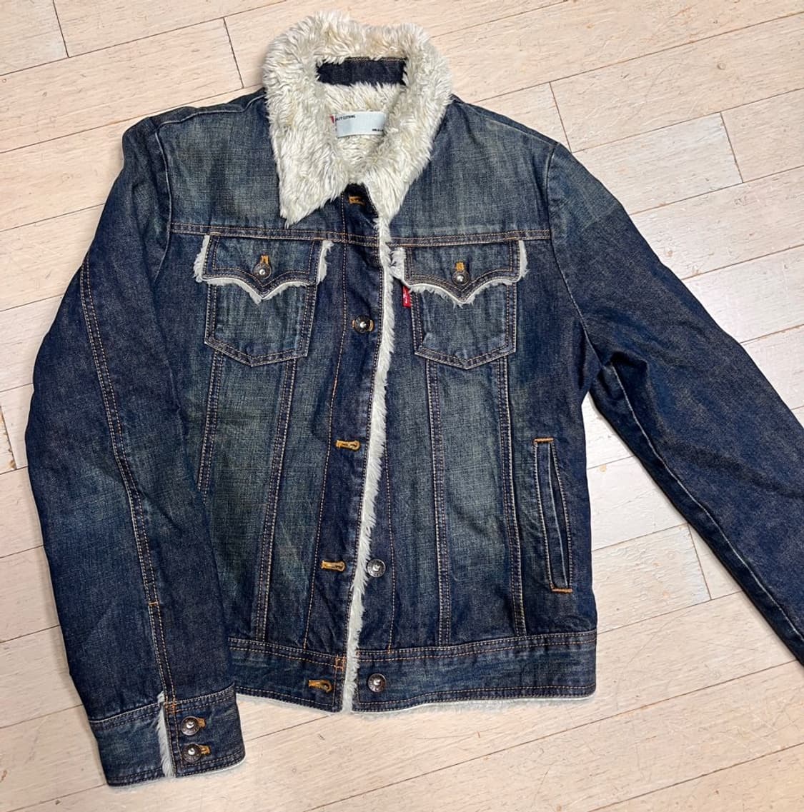 리바이스 쉐르파 퍼 청자켓(L) 상품이미지1