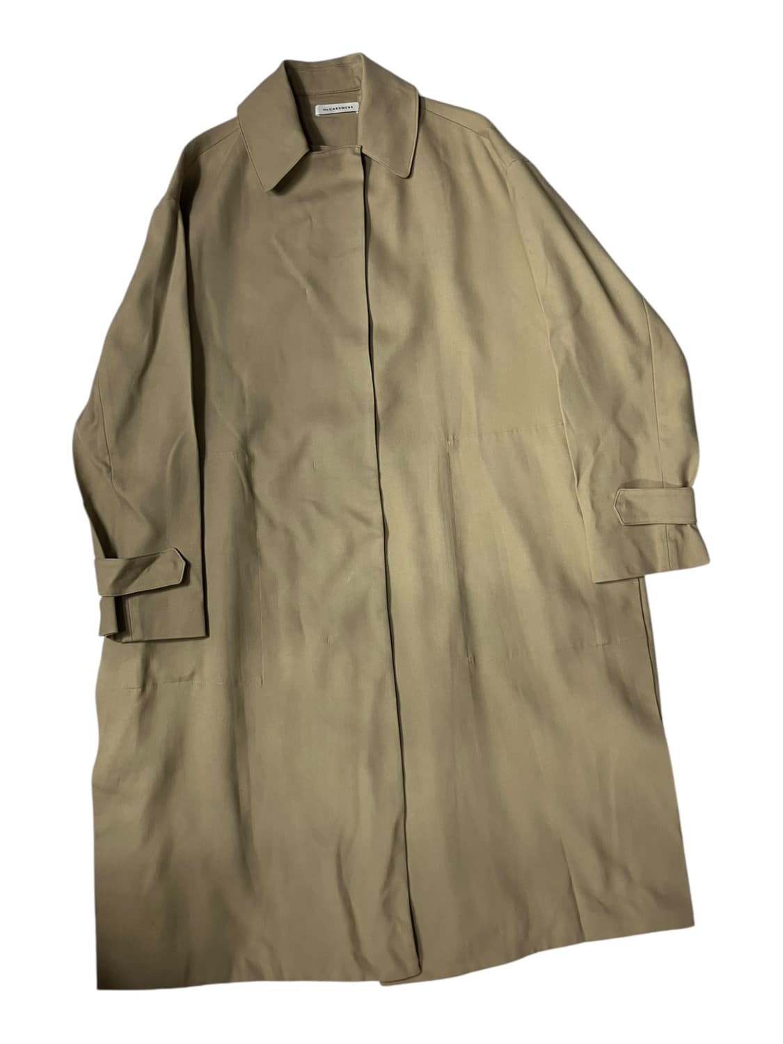 the CASHMERE 베이지 롱 트렌치 코트 M 상품이미지3