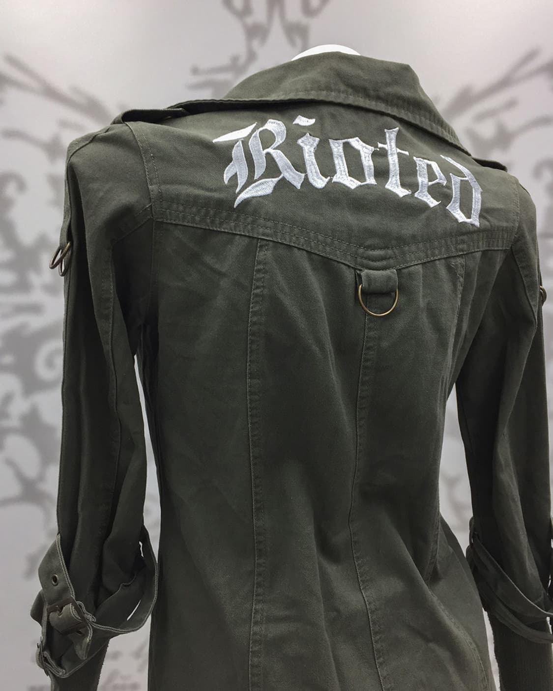 Y2K back lettering patch utility jacket 상품이미지8