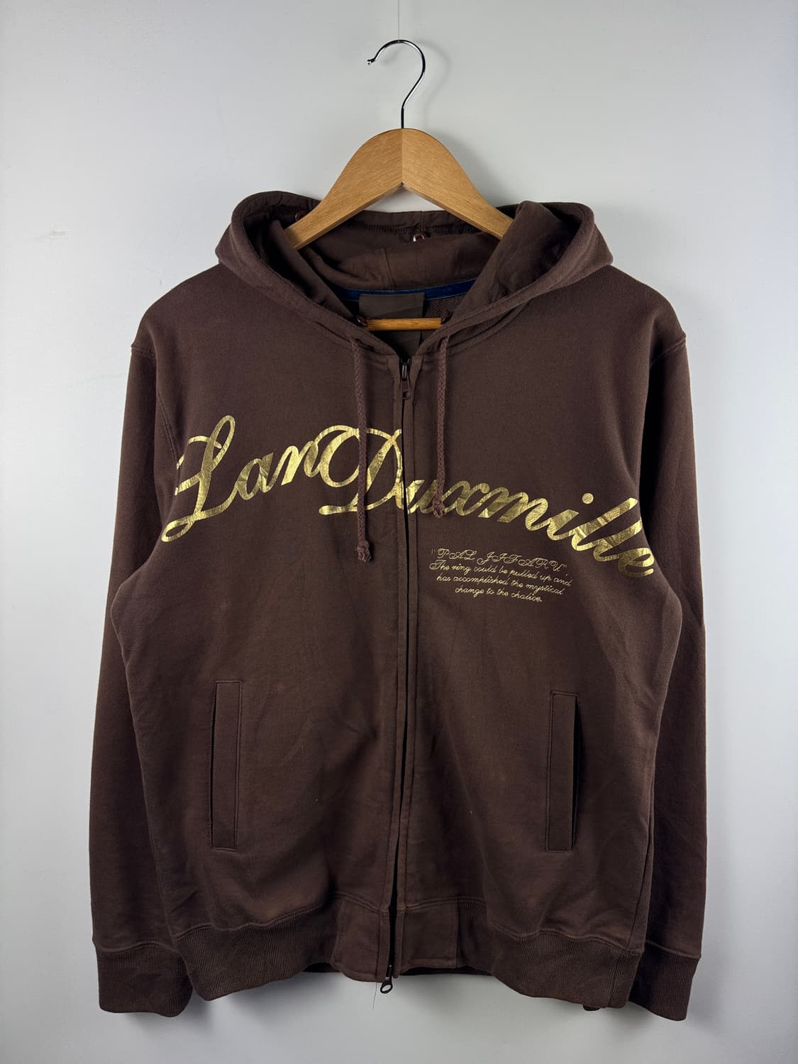 JPN Y2K 프린팅 브라운 후드집업1746 상품이미지1