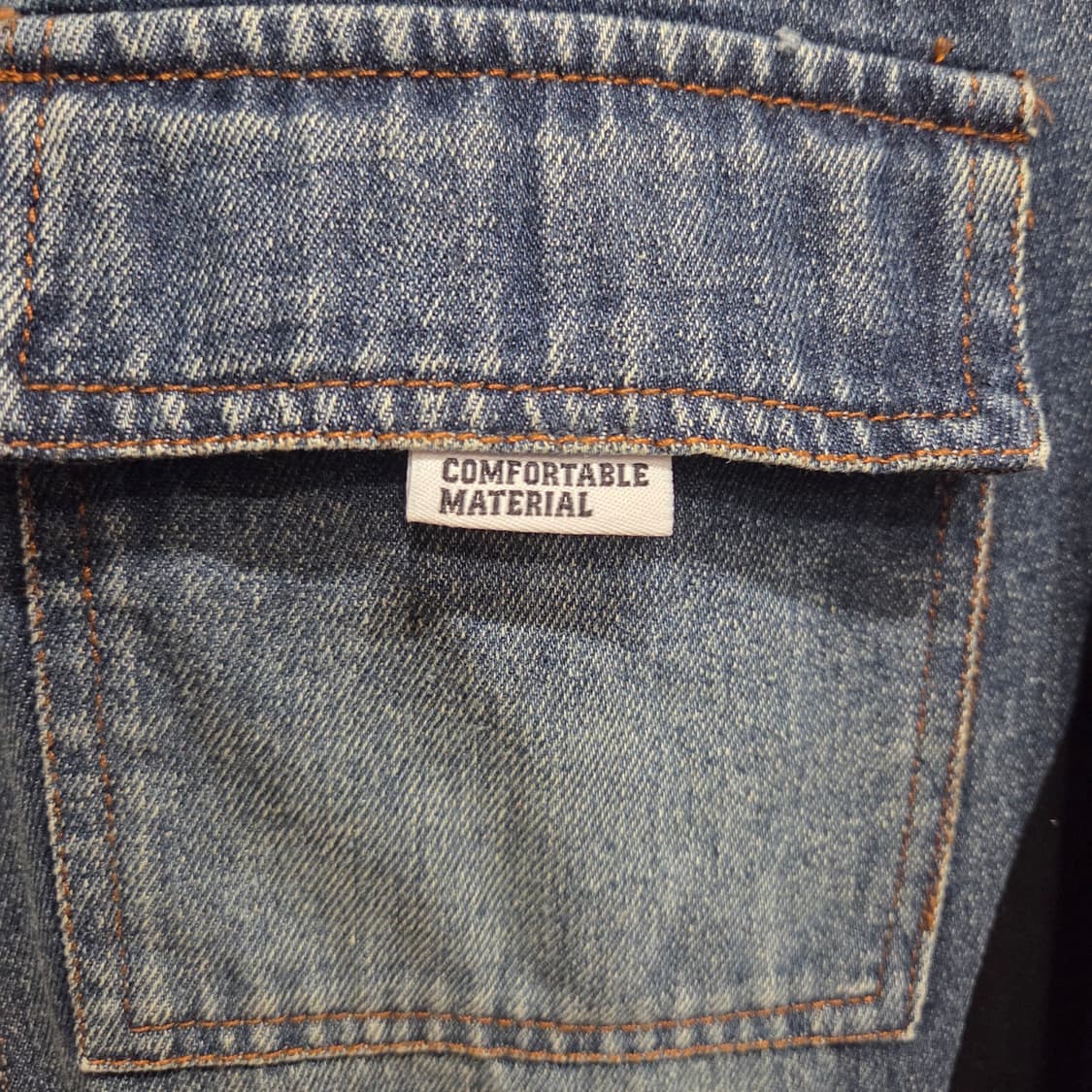 데님 블랙 배색 후드 롱 원피스 XL 상품이미지3