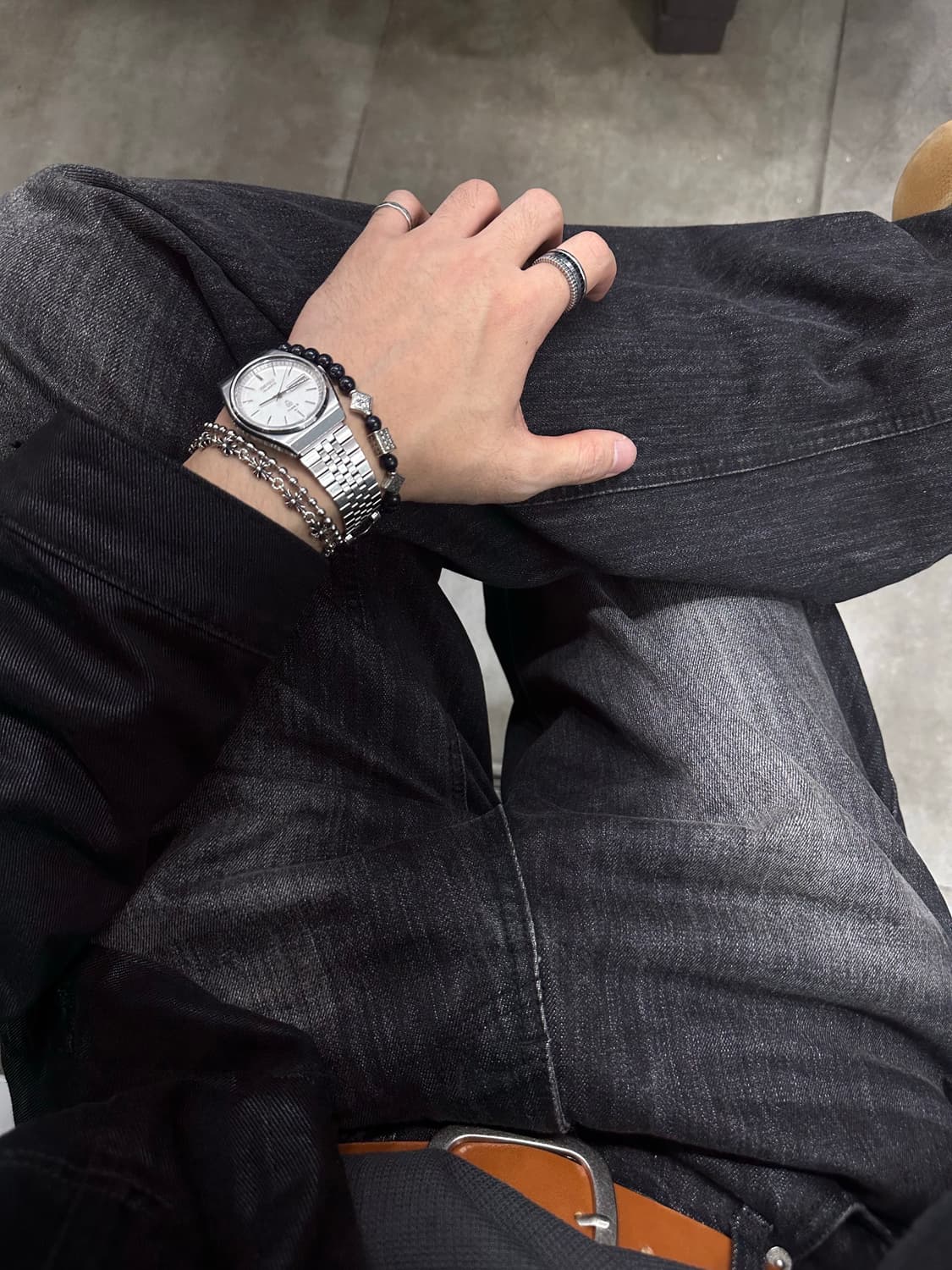 Black temple - 검정 템플 팔찌 상품이미지5