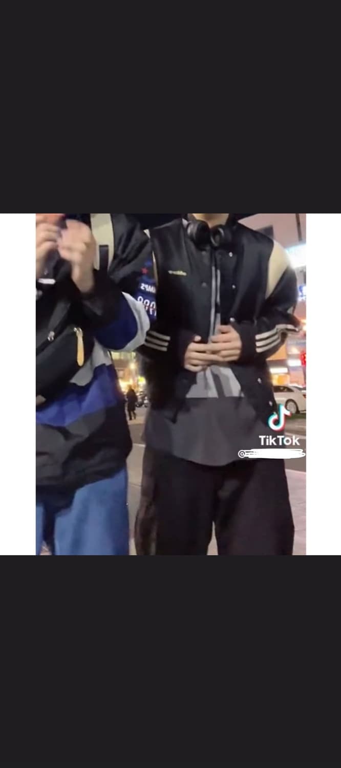아디다스 블랙 바시티 자켓 XL  최찬희착용 상품이미지3