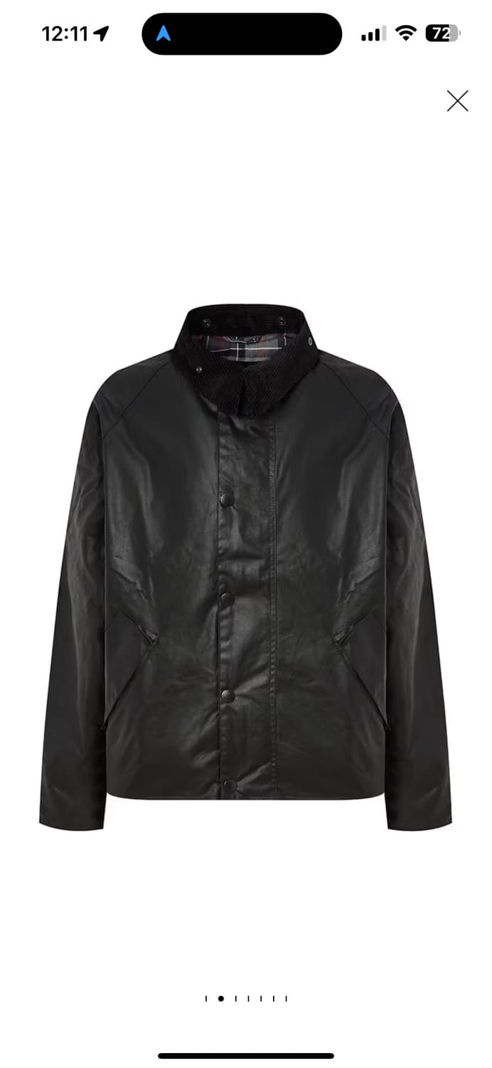 바버 23FW 블랙 OS Transport 왁스 자켓 038사이즈 상품이미지2