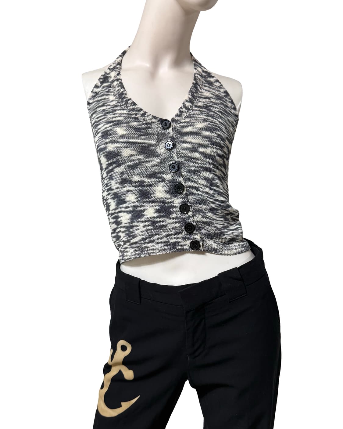 핸드메이드 vtg 니트 홀터넥 탑 상품이미지1