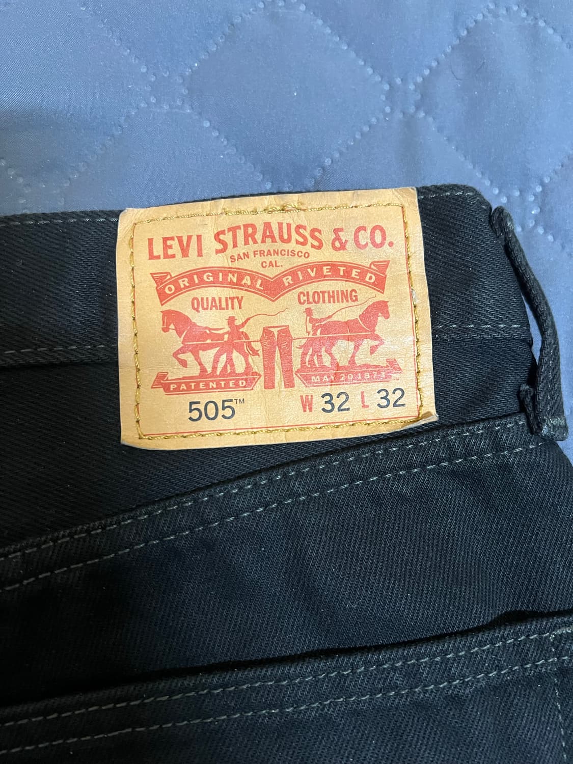 리바이스 505 블랙진 상품이미지3