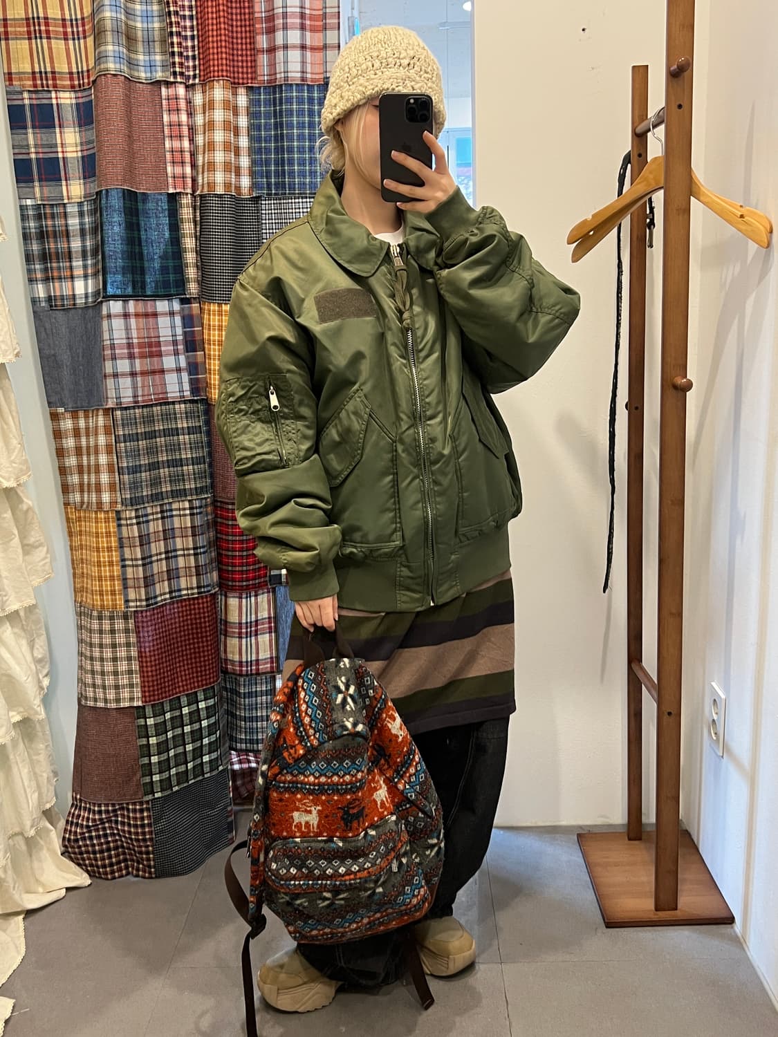 Levi’s 카키 공항점퍼 상품이미지5