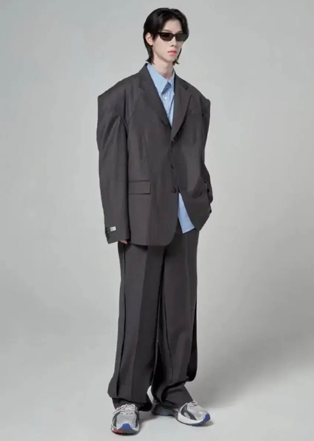 [2] CSC 브라운 체크 블레이저 셋업 판매합니다. 상품이미지1