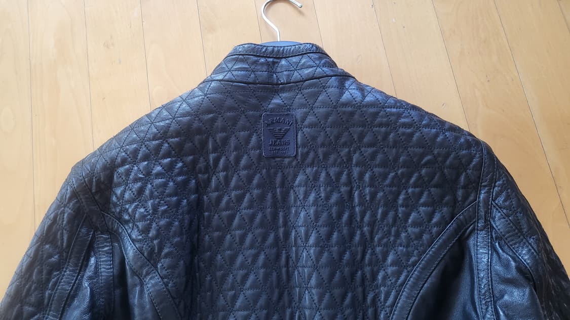 알마니퀄팅리얼가죽자켓Sㅡ신품동일ㅡ해운대 상품이미지3