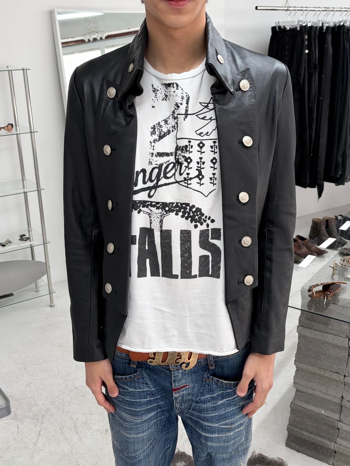 노아이디 나플레옹 레더 자켓 상품이미지3