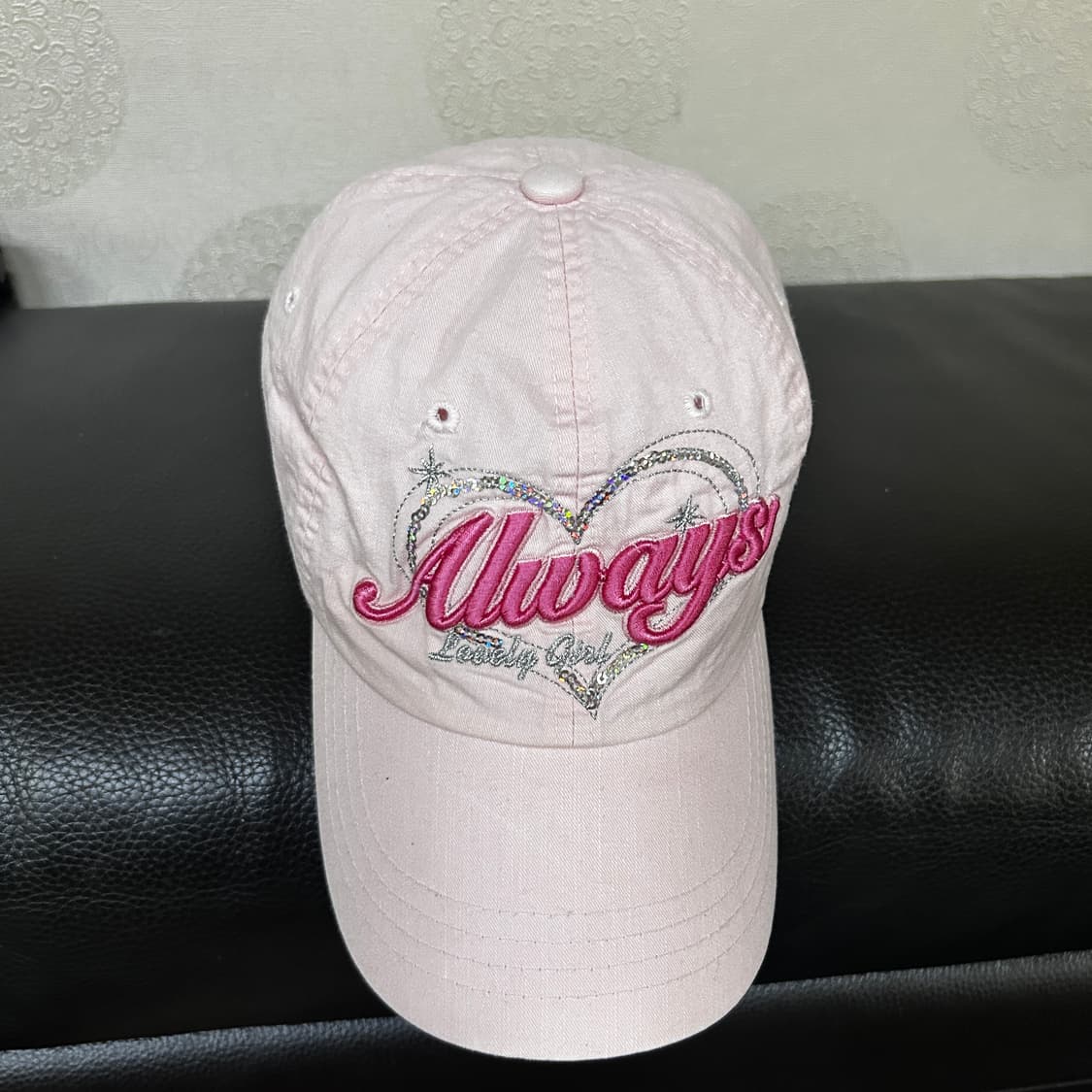 y2k 빈티지 여성 핑크 모자 볼캡 상품이미지5