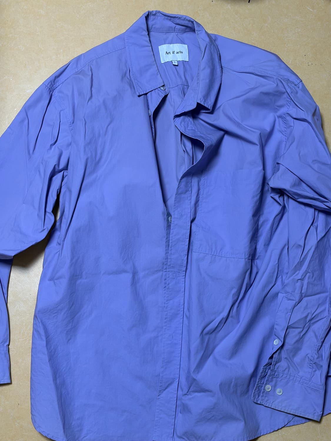 연보라셔츠 라지 상품이미지1