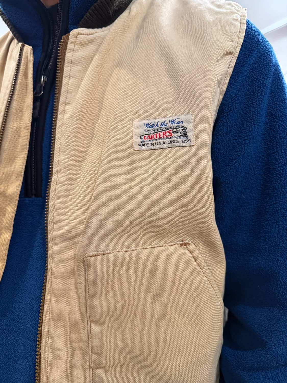 90s carter's 워크 베스트 (Made In U.S.A) 상품이미지1