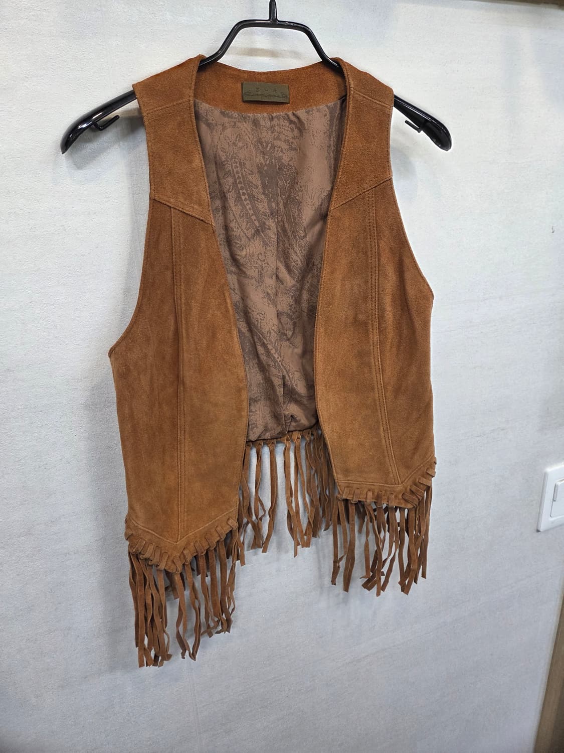 일본빈티지 여성 goa 카우보이 웨스턴 스웨이드 조끼 프리 상품이미지6