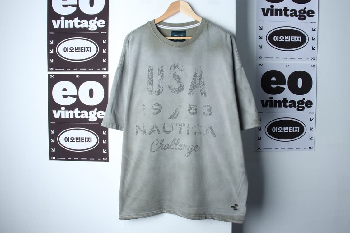 (XL-3XL) 노티카 반팔 티셔츠 언더마이카 협업 그런지-H32223 상품이미지2