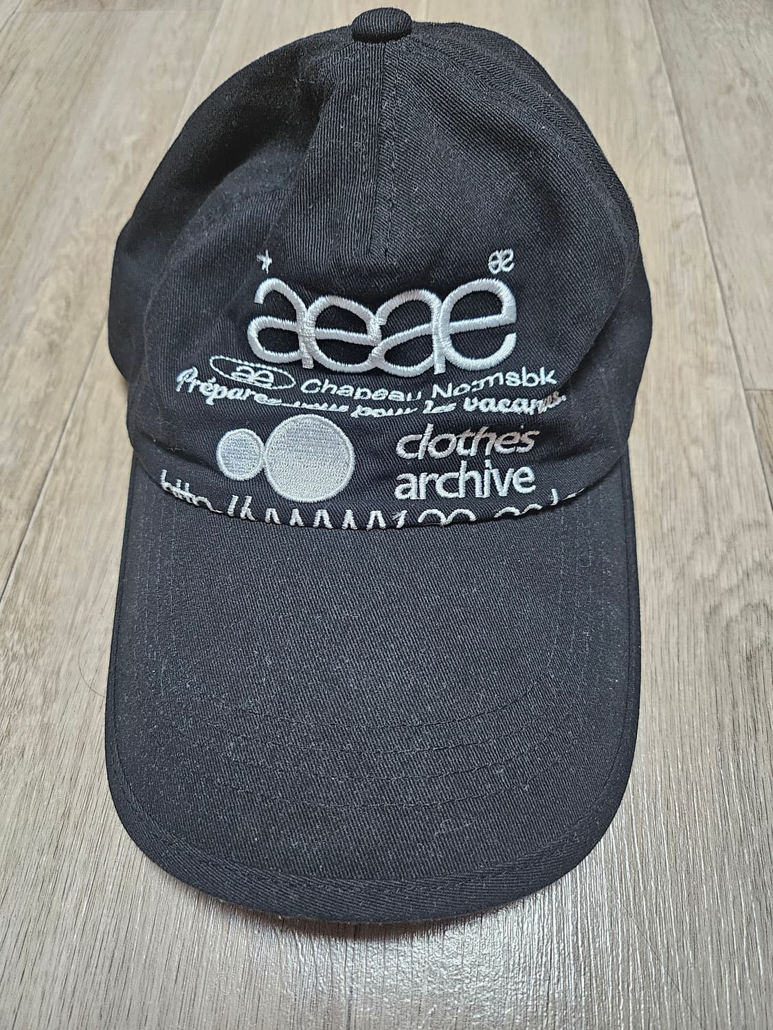 aeae WEB LOGO 5PANNEL CAP [BLACK] 상품이미지1