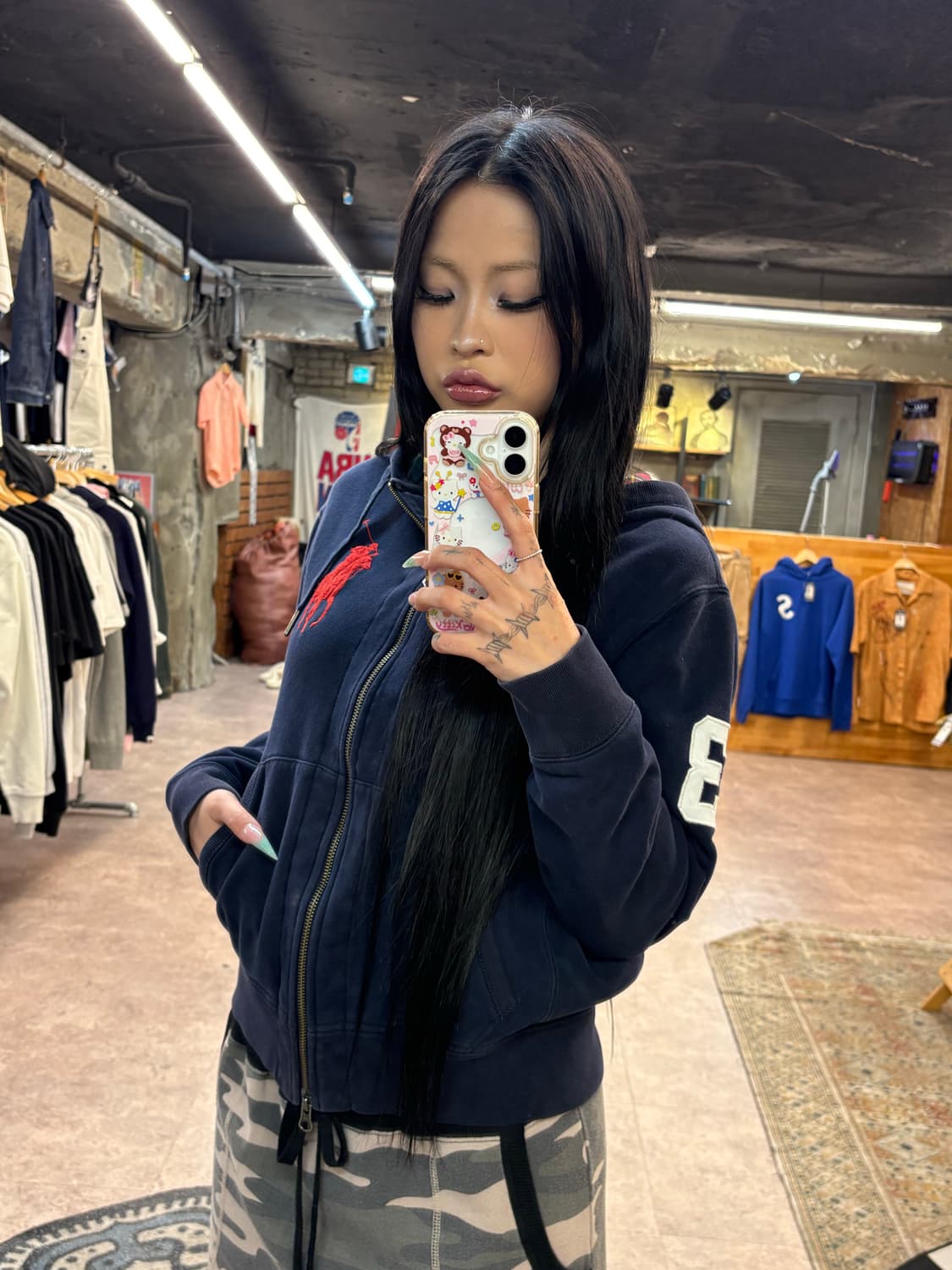 폴로랄프로렌 빅 포니 네이비 후드집업 #csz4339 상품이미지2