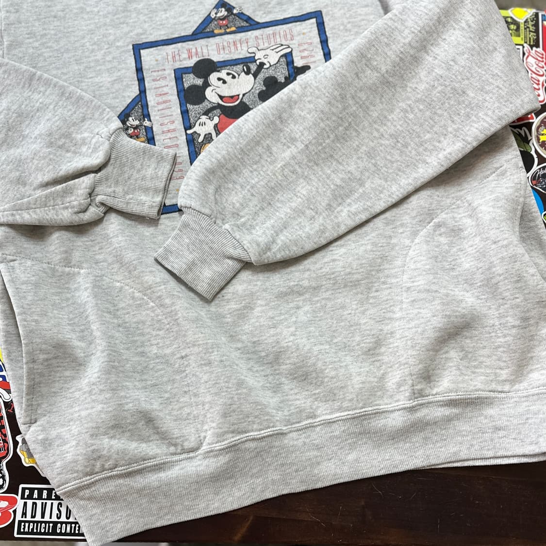 80s USA 디즈니 미키 마우스 빈티지 스웻셔츠 XL(100) 상품이미지4