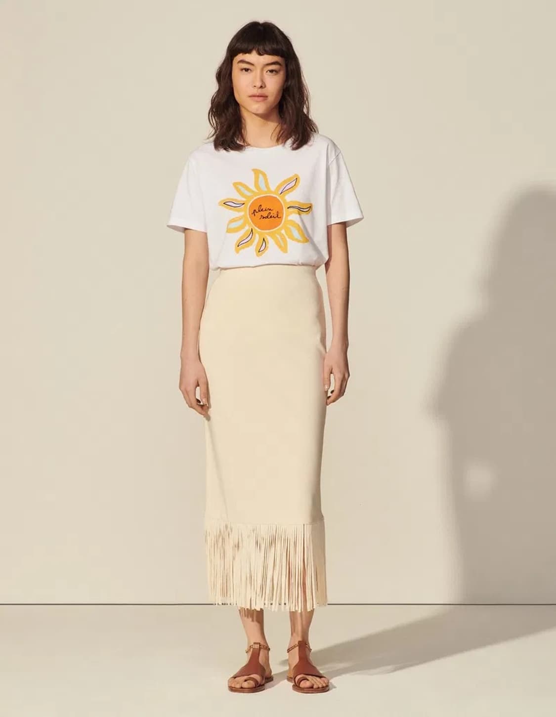Sandro long fringed skirt  상품이미지2
