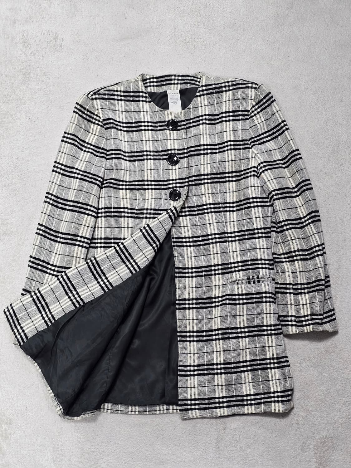 Gianfranco Ferre 지안프랑코 페레 실크 혼방 체크 코트  상품이미지4