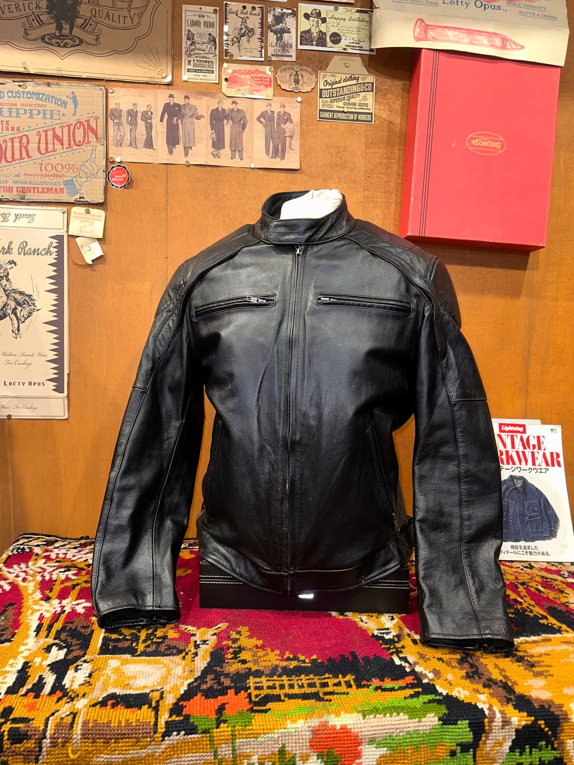 ( L ) 바이커가죽 레더자켓 라이더자켓 소가죽 가죽자켓 상품이미지2