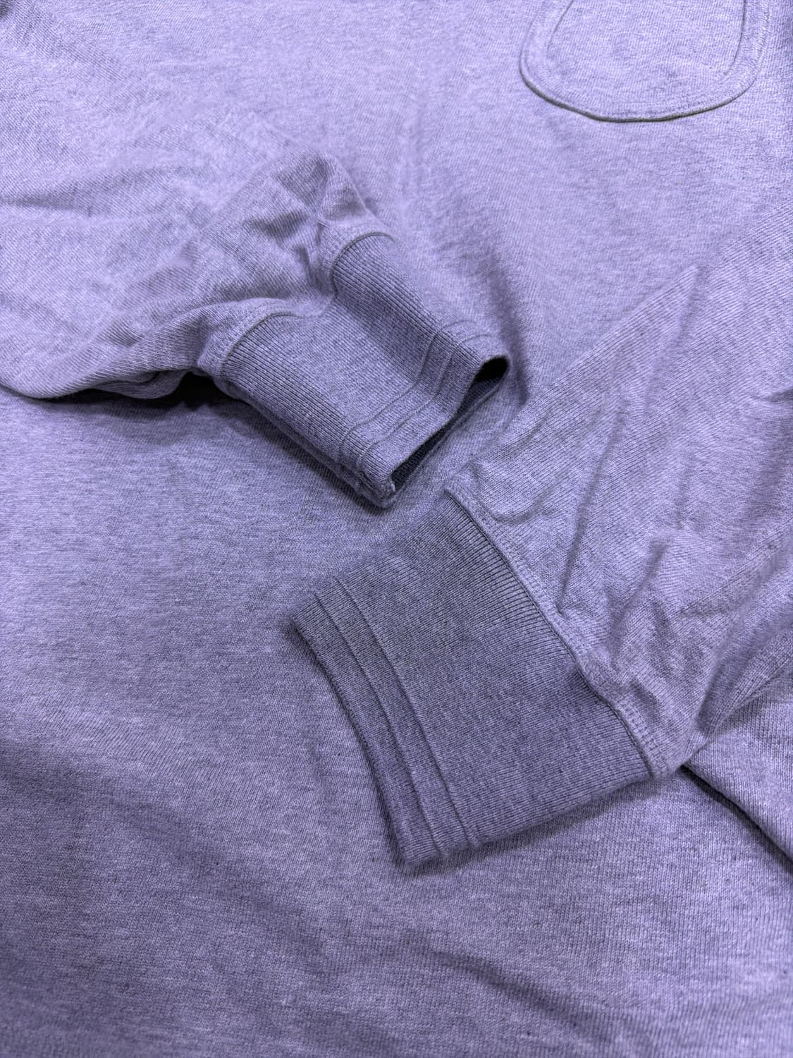 유니폼브릿지 헨리넥 ls 포켓 긴팔티 멜란지 그레이 XL 상품이미지9