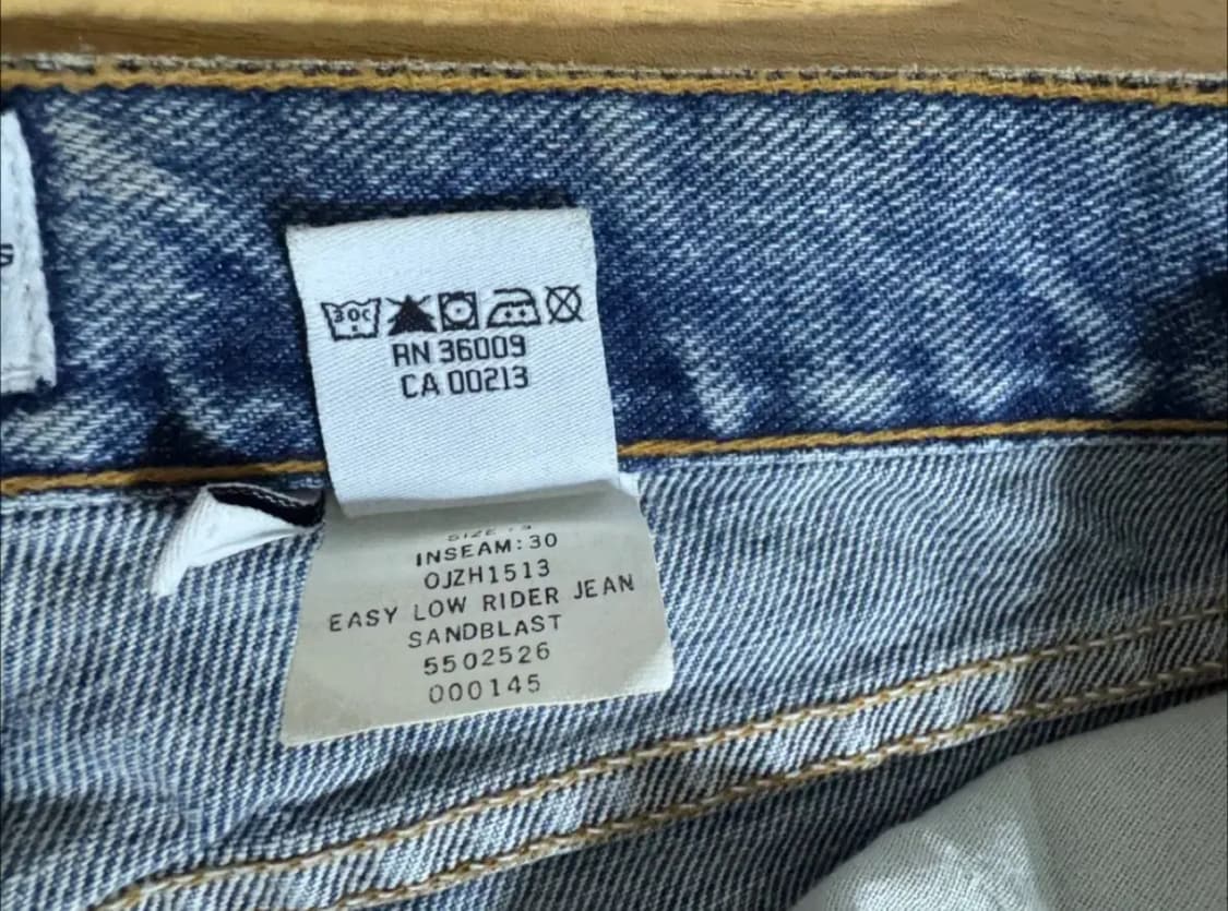 Calvin Klein Easy Low Rider Jeans 빈티지 데님 상품이미지5