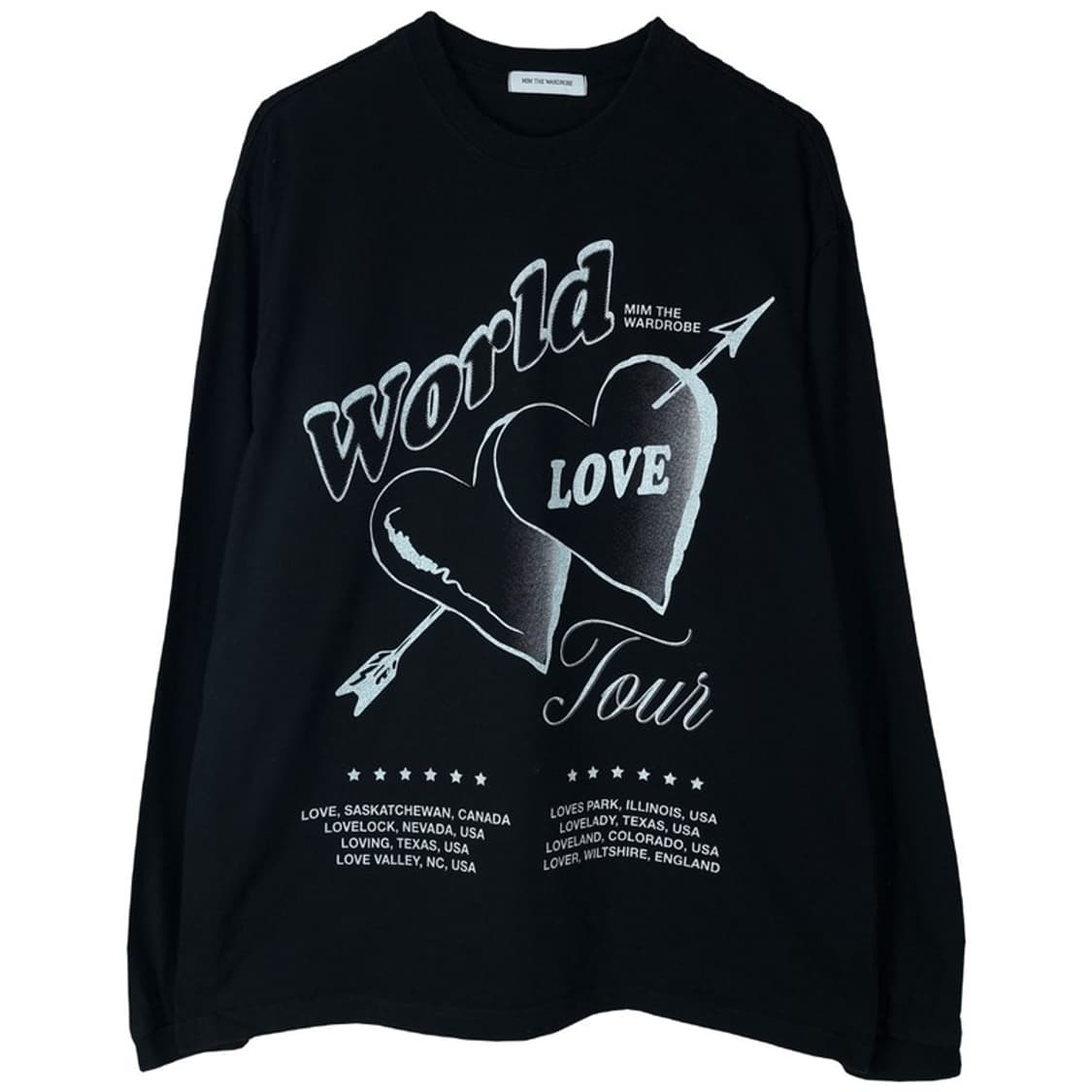 [밈더워드로브] 그래픽 프린팅 오버사이즈 롱슬리브 긴팔티 M18202 상품이미지2