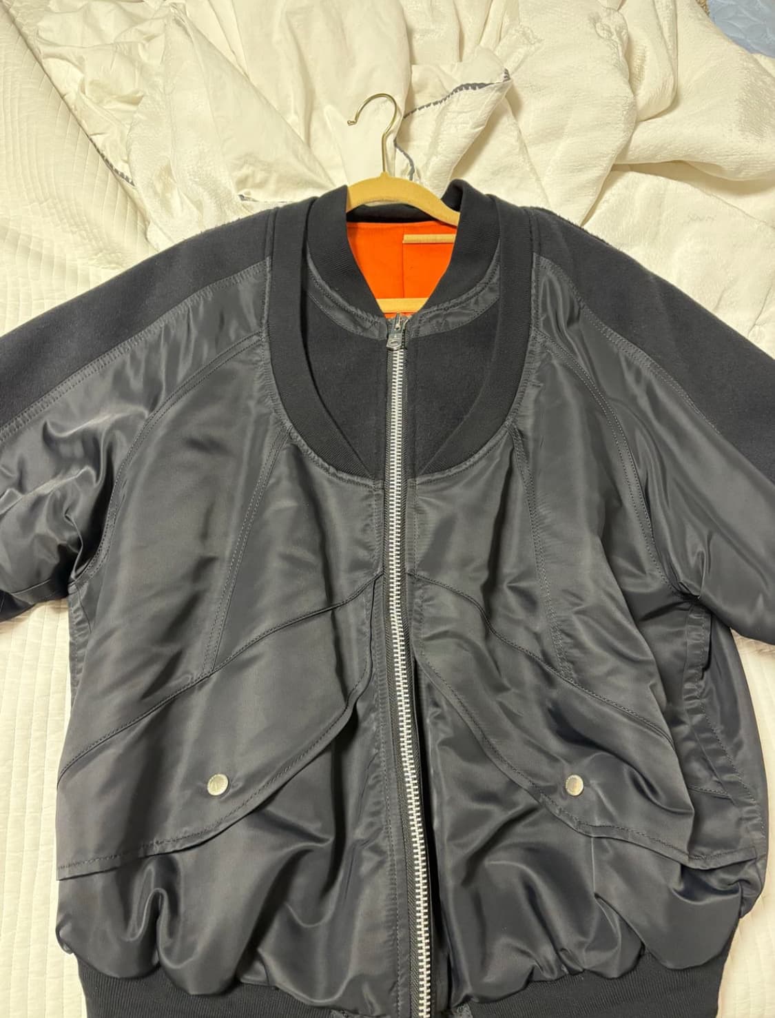 (44)솔로이스트 에크루 이중봄버 상품이미지3