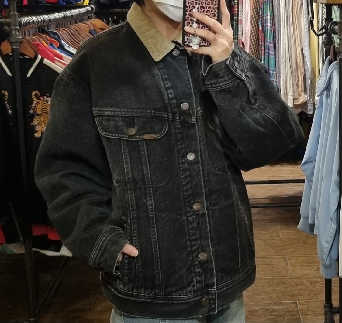[Hi] lee 리 데님 자켓 블랙 상품이미지3