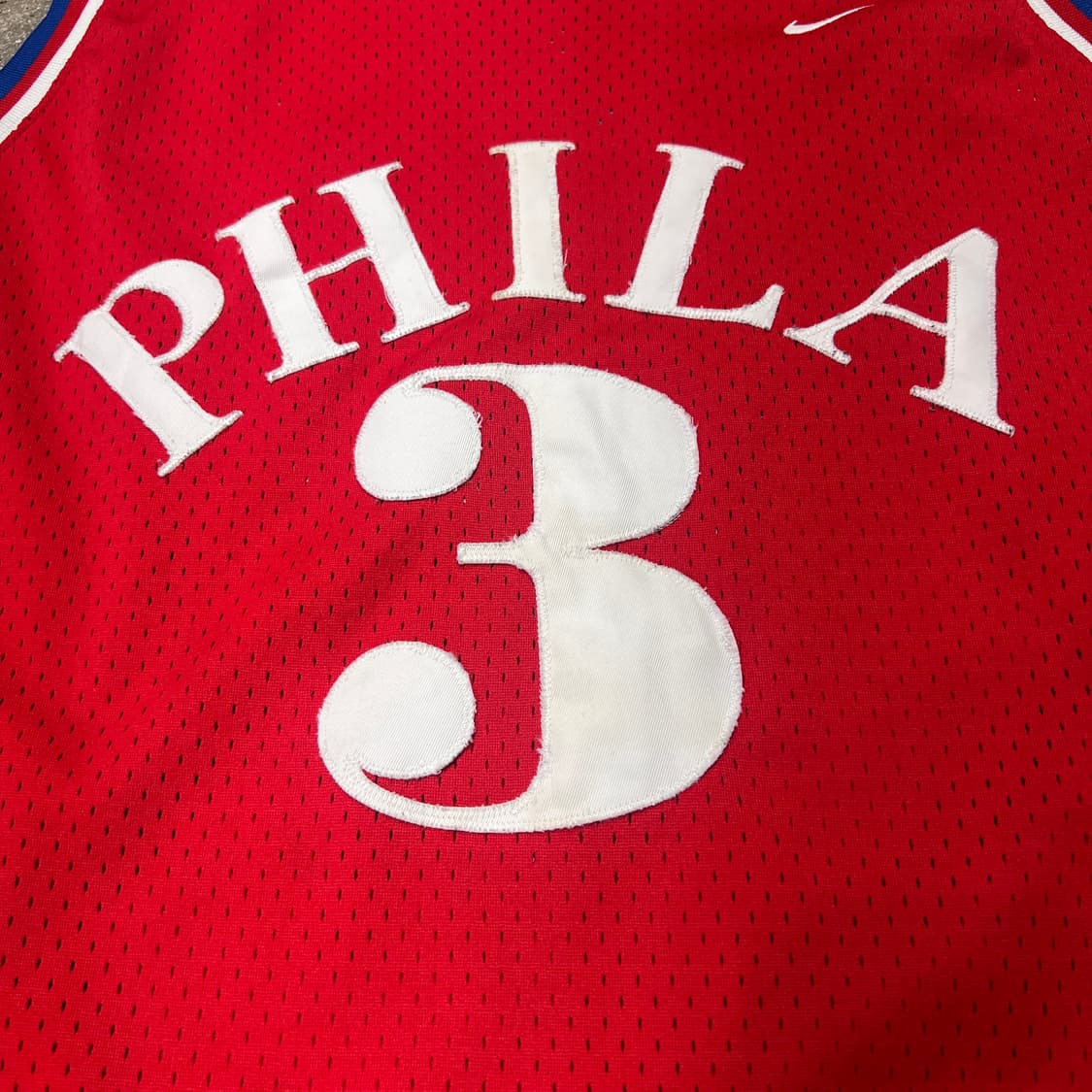 빈티지 Nike NBA 필라델피아 76ers 앨런 아이버슨 져지 상품이미지4