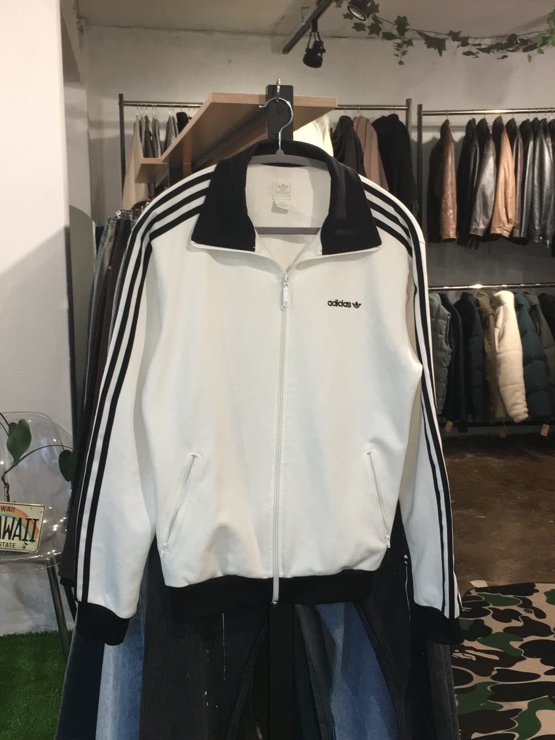 아디다스 베켄바우어 화이트 트랙탑 M 상품이미지3