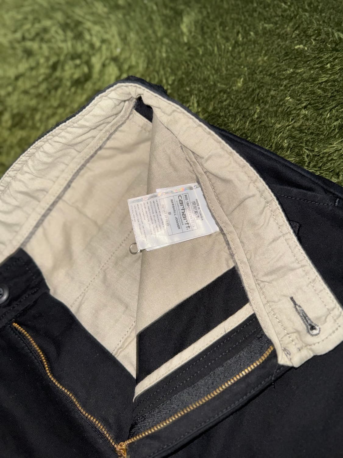 [M] 칼하트 WIP Marshall 마샬 코튼 조거 팬츠 블랙 상품이미지4