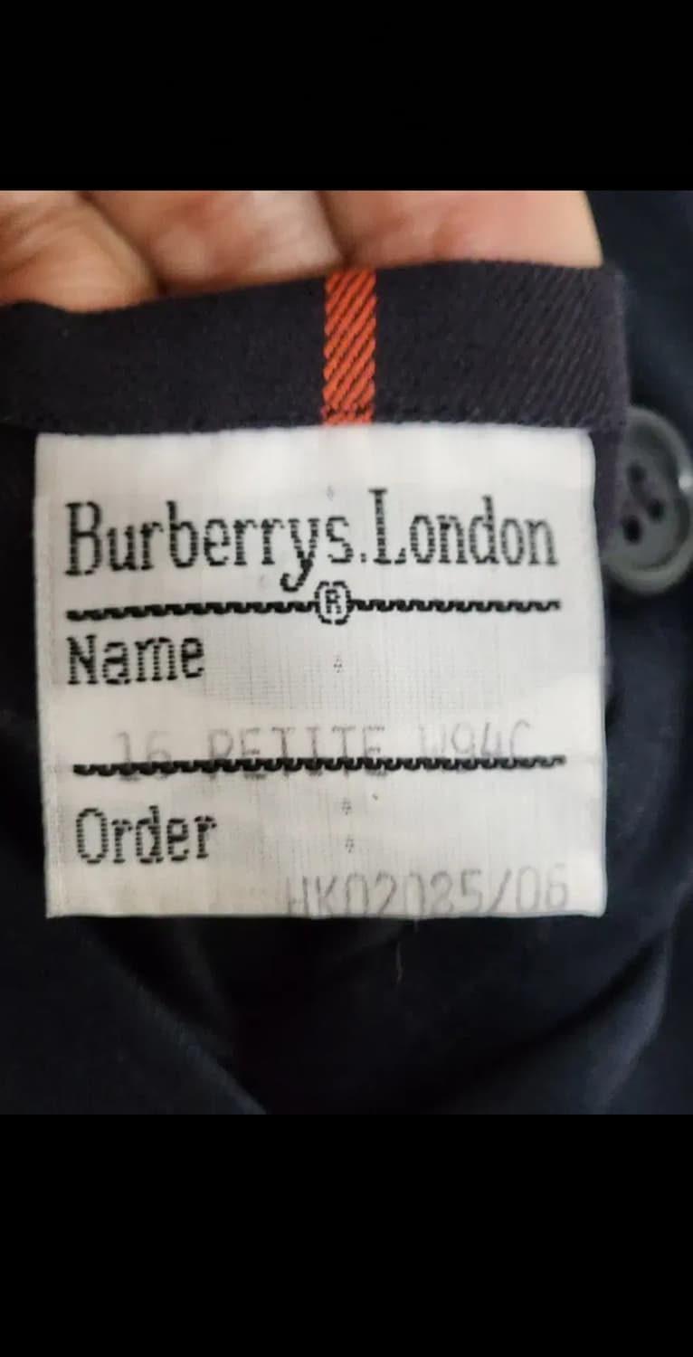 버버리 트렌치코트 네이비 싱글 내피세트 빅사이즈 매장판  상품이미지4