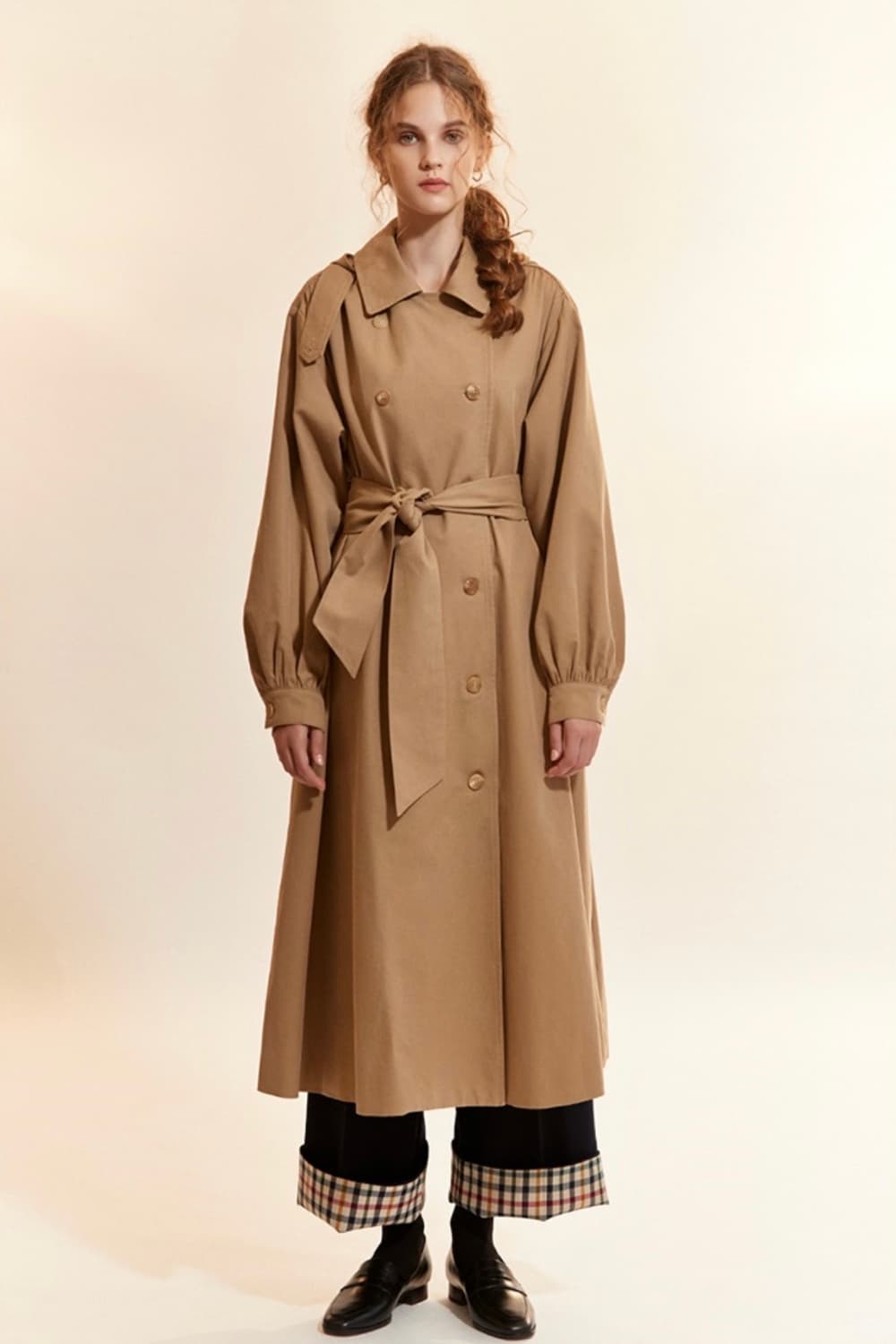 akro 아크로 트렌치코트 수지착용 컬러 상품이미지2