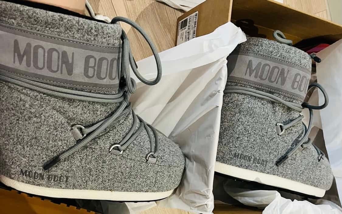 문부츠 로우 부츠 펠트 그레이 36/38 사이즈 상품이미지2