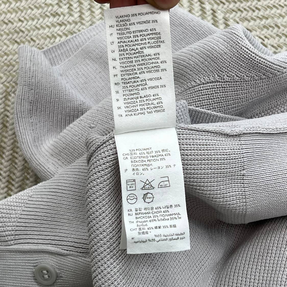 코스 와플 니트 하프 가디건 r3516 상품이미지7