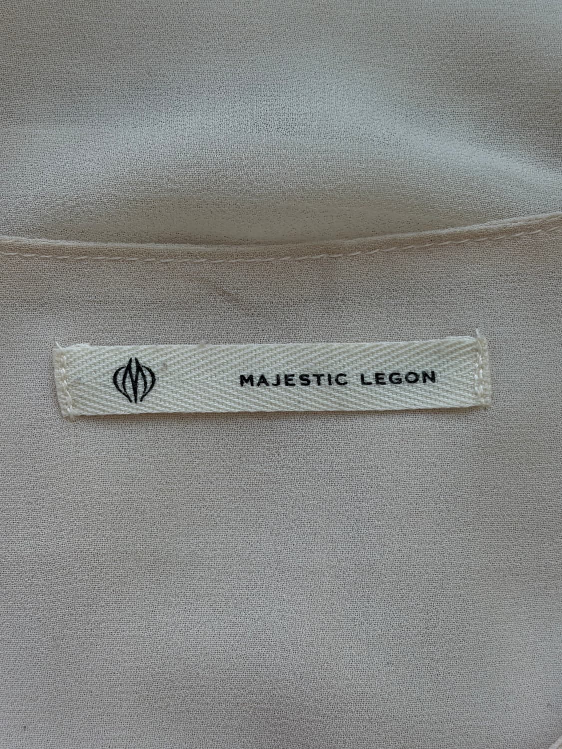 MAJESTIC LEGON 아이보리 베이비돌 자수 블라우스 상품이미지5