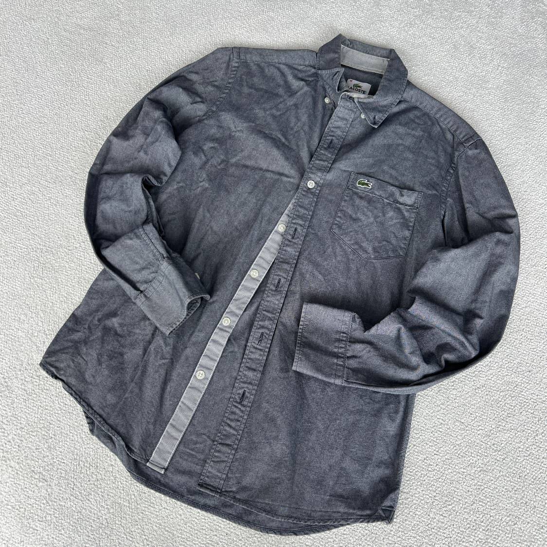 라코스테 다크그레이 긴팔 셔츠 상품이미지1