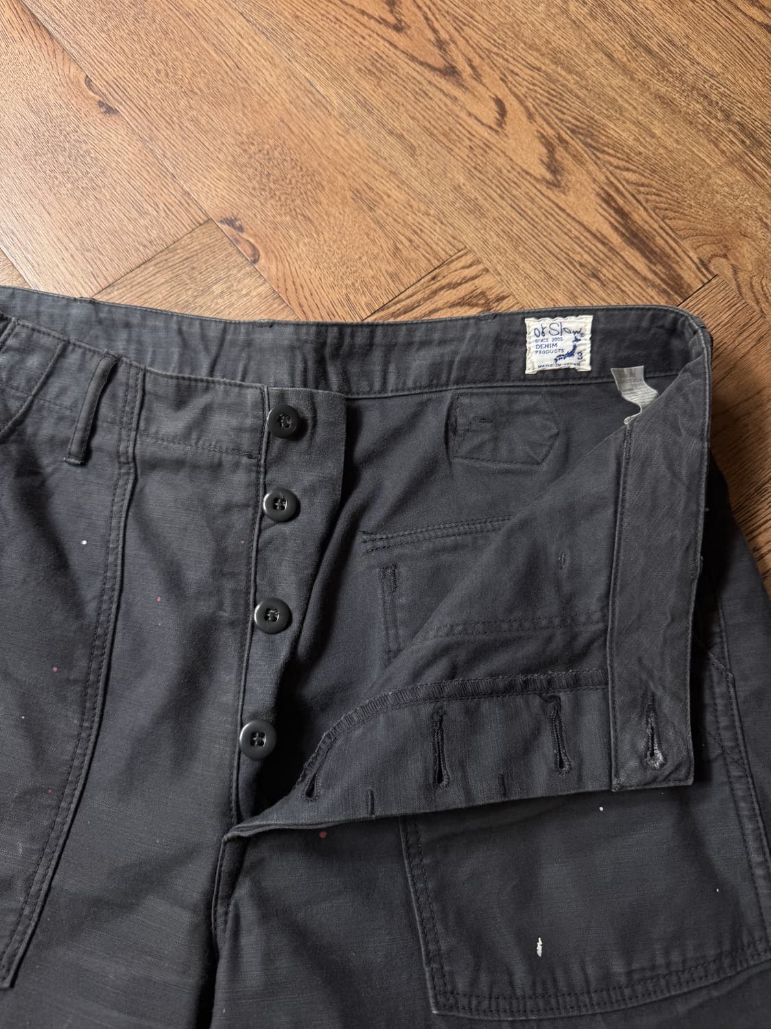 [3]오어슬로우 빈티지 페인팅 신치백 베이커 팬츠 상품이미지2