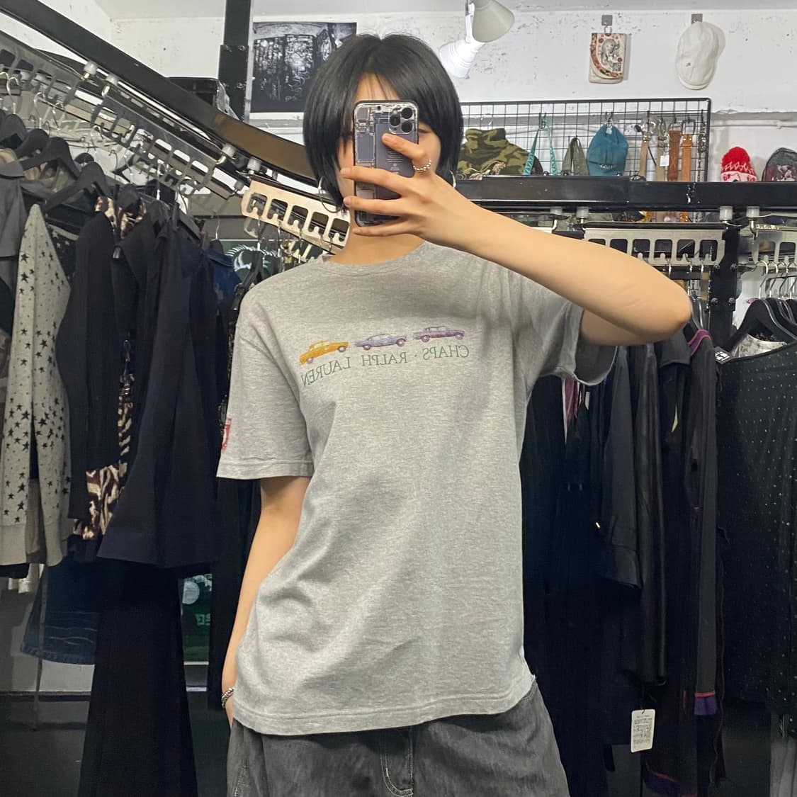 Chaps Ralph  Lauren 빈티지 카 로고 반팔 티셔츠 상품이미지6