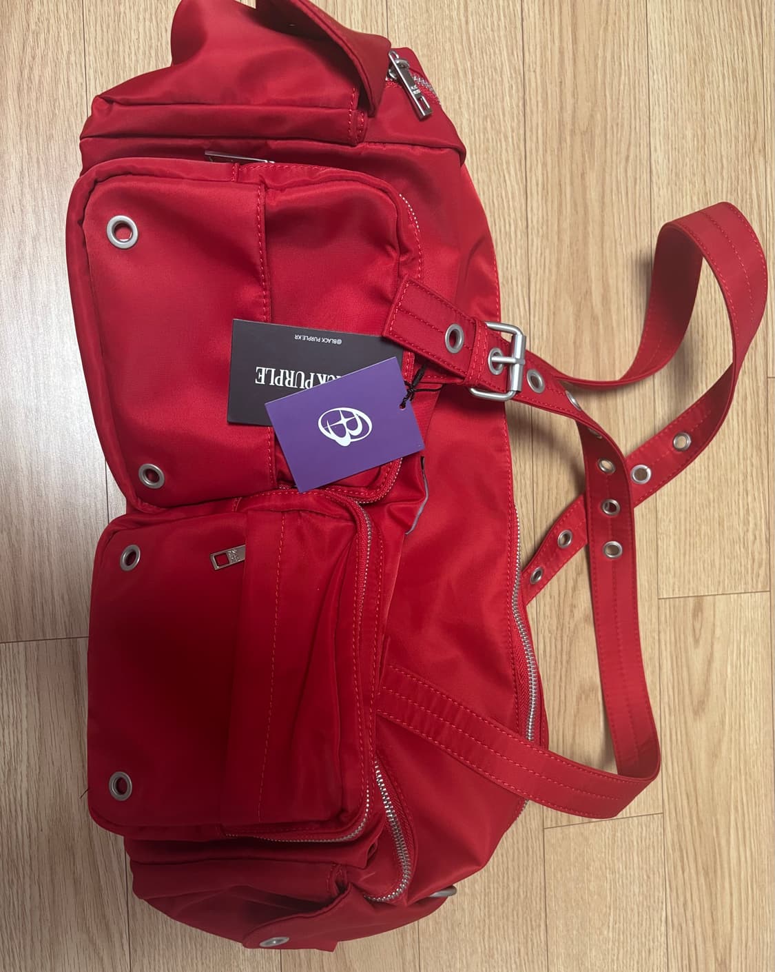 블랙퍼플 오버로드 카고백 레드 상품이미지3